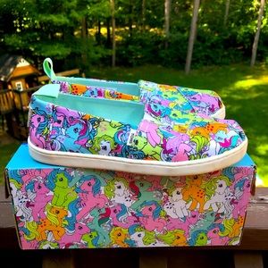 TOMS My Little Pony Kids Size 1 Alpargata Shoes EUC